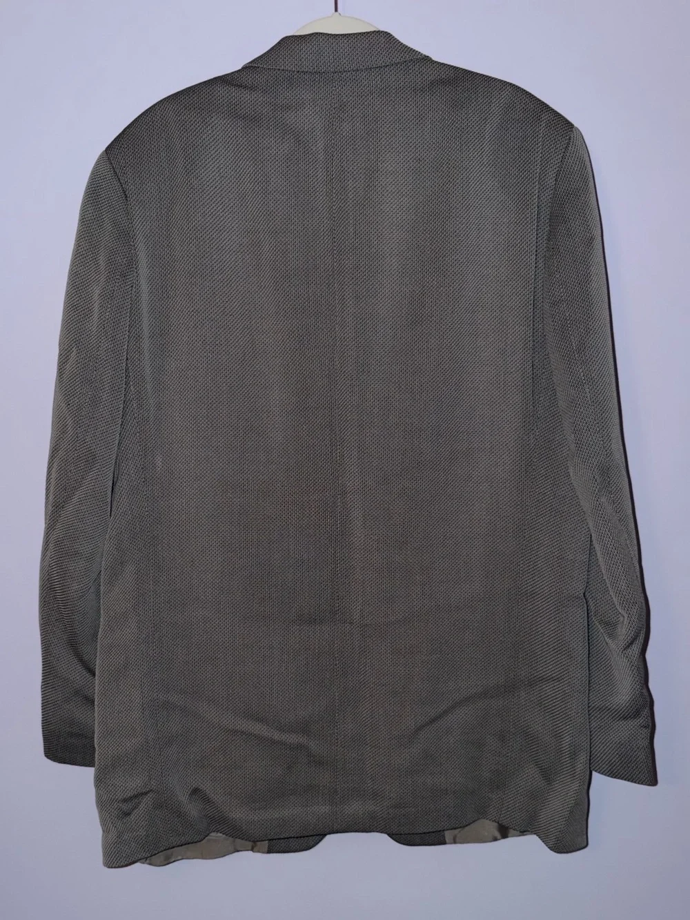 100% Cotton Hugo Boss Men's Charcoal Micro-Pattern Sport Coat